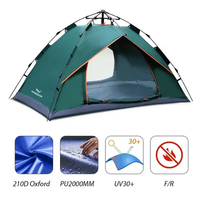 QuickSet Pop-Up Camping Tent – Instant 3-Second Setup for 1-2 People